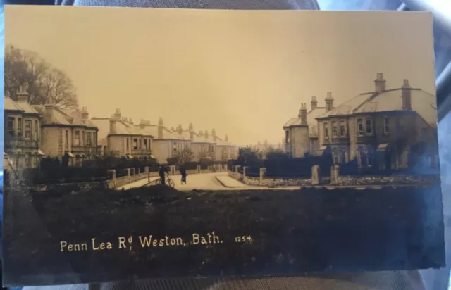 Antique RP postcard BATH Penn Lea Road WESTON Somerset Viner