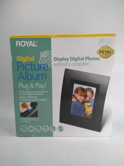 Marco de fotos digital pantalla LCD 5,6, fotos sin computadora incluye 4 gb SD nuevo