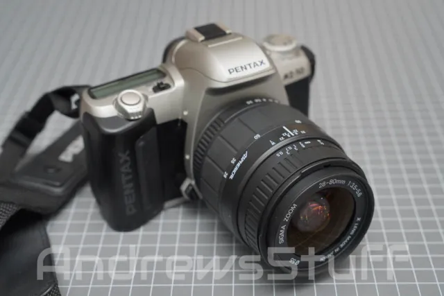 Pentax Mz-50 Film Camera 35mm Sigma Zoom 28-80mm