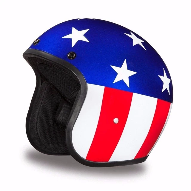 EASY RIDER 1960'S 3/4 Bobber Motorcycle Helmet by Daytona -Captain America!  $115.96 - PicClick