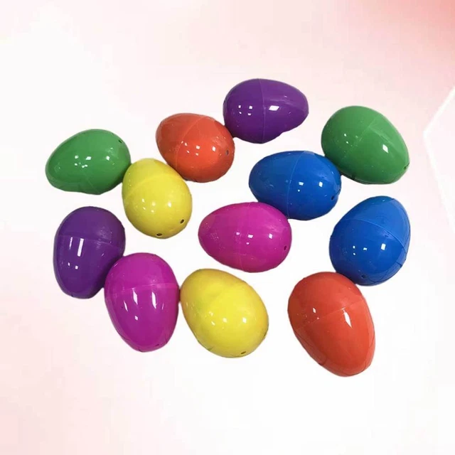12 Pcs Farbiges Osterei Osterei-Ornamente Mini-Spielzeug Gemalt