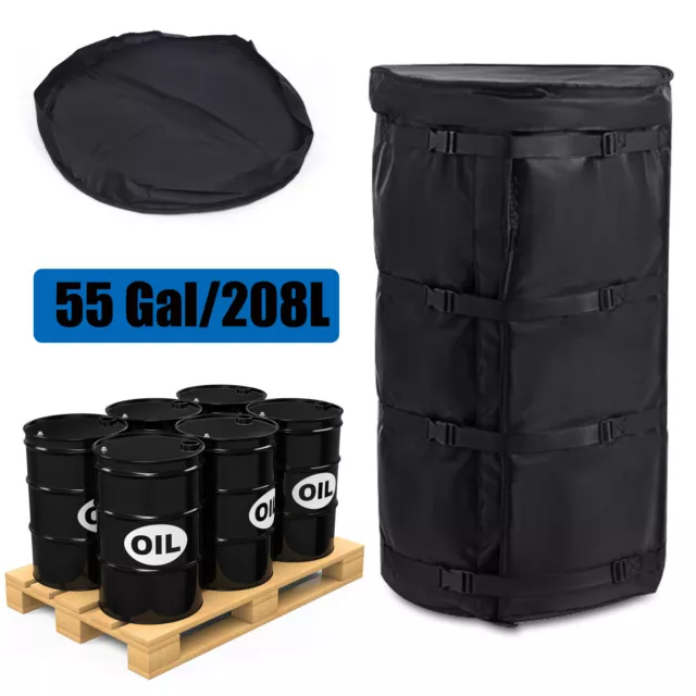 55 Gal. Drum Heater 1100W Electric Drum Heating Blanket Barrel Heater Adjustable