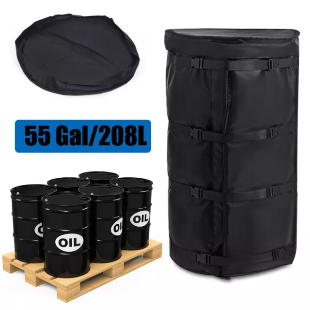 60x88cm Drum-type Heating Blanket Barrel Heater Electric Blanket 1100W 55 Gallon