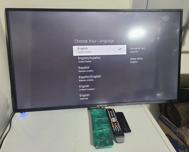 Sceptre 40” Flat Screen 1080P LED TV