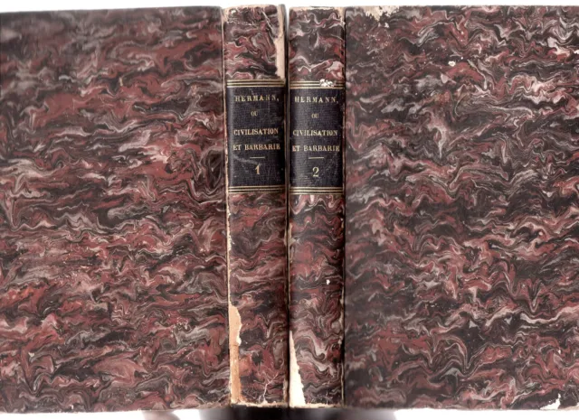 H-G Moke Hermann Ou La Civilisation Et La Barbarie 1832 Eo 2 Vol. Empire Romain