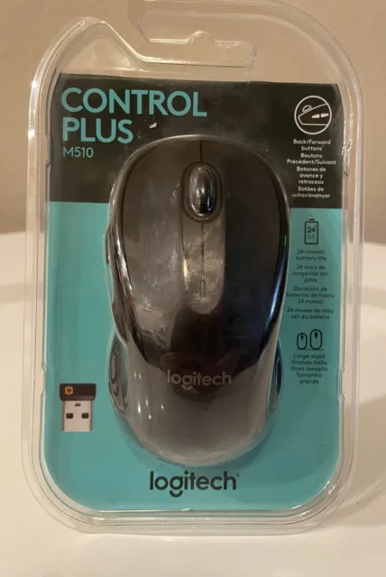 Logitech M510 Wireless Laser Mouse - Black