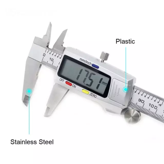 6 Pouces 150Mm Numérique Vernier Étrier En Acier Inoxydable Micromètre Outil De