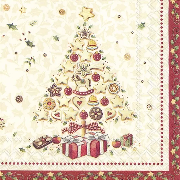 20 Servietten V&B "Christmas Bakery Tree" Weihnachten 33x33/25x25 Villeroy&Boch