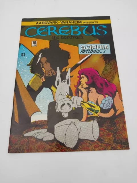 Signed Cerebus The Aardvark #10 Dave Sim Sophia Returns 1979 Origin of Sophia