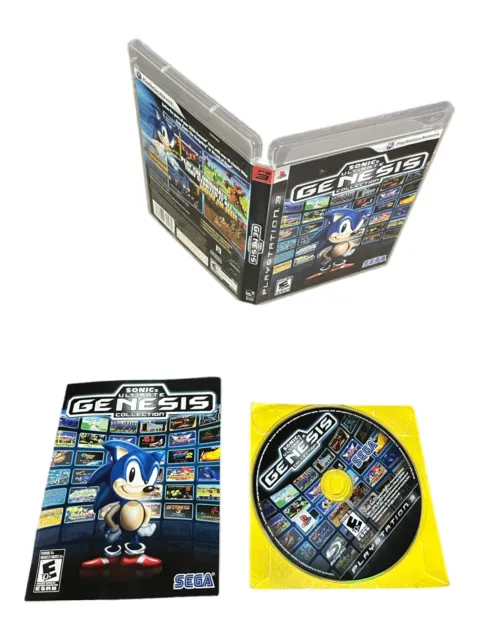 Sony PlayStation 3 PS3 CIB COMPLETE TESTED Sonics Ultimate Genesis Collection BL