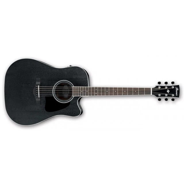 Ibanez AW84CE-WK - Weathered Black - Guitare Electro Acoustique