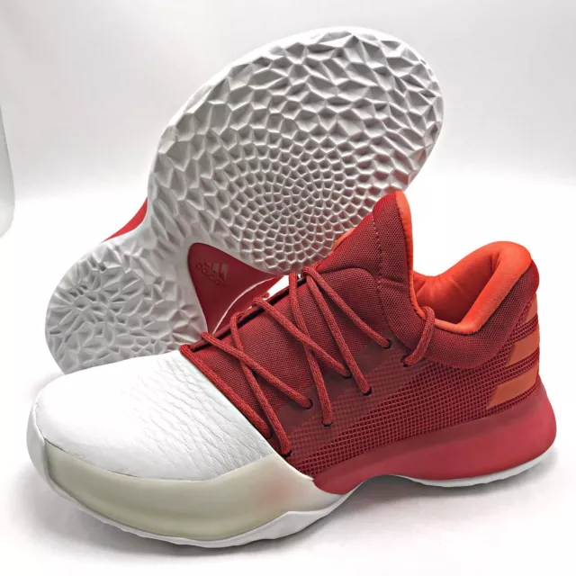 Adidas James Harden Vol 1 Youth Basketball Shoes Red White BY3483 Boost Kids