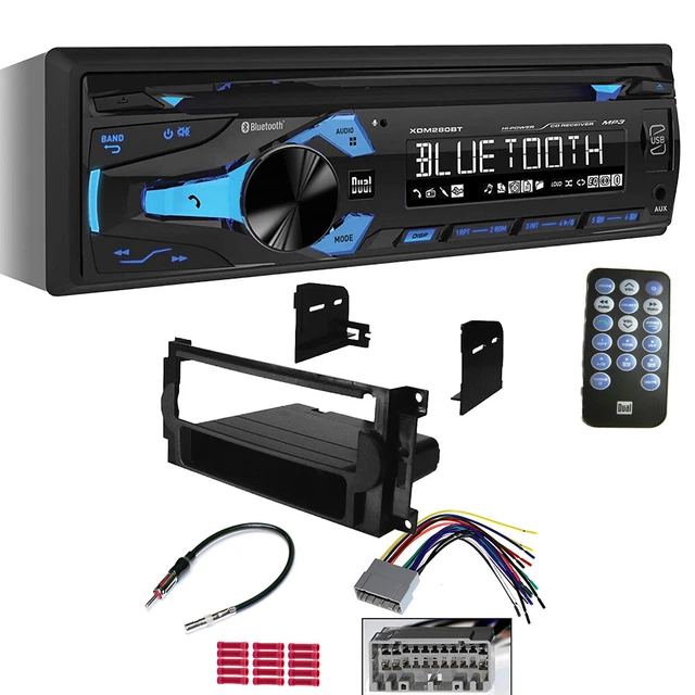 CD/AM/FM Bluetooth Car Stereo +Radio Dash Install kit for 2005-07 Grand Cherokee