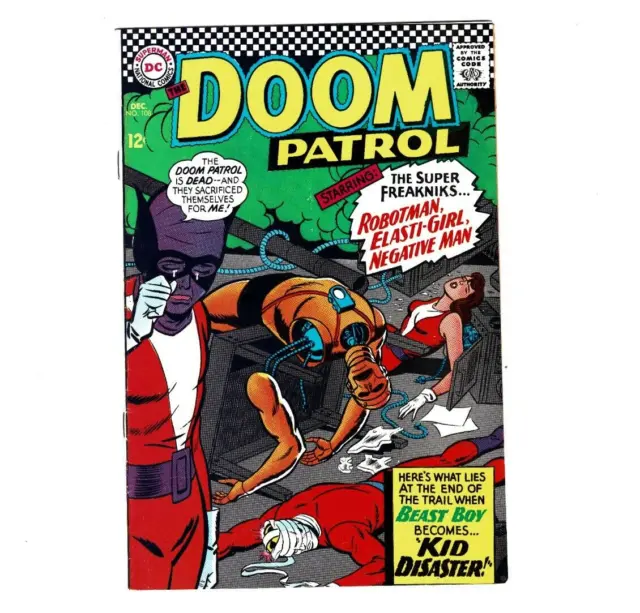 The Doom Patrol #108 DC Comics 1966 Robotman Elasti-Girl Negative Man Beast Boy