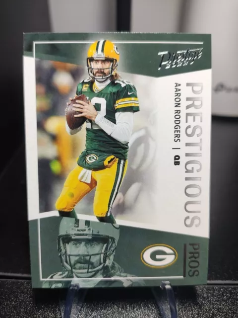 Aaron Rodgers NFL Panini Prestige 2022 Prestigious Pros Insert Packers Jets