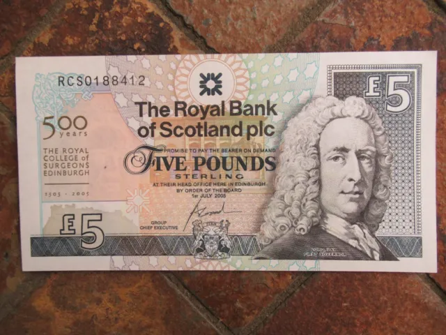 The Royal Bank of Scotland One Pound Banknote Bill