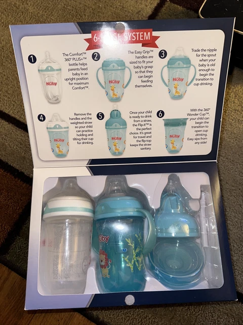 Nuby comfort 6 Stage 360 Plus 6-stage Bottle To Cup Kit
