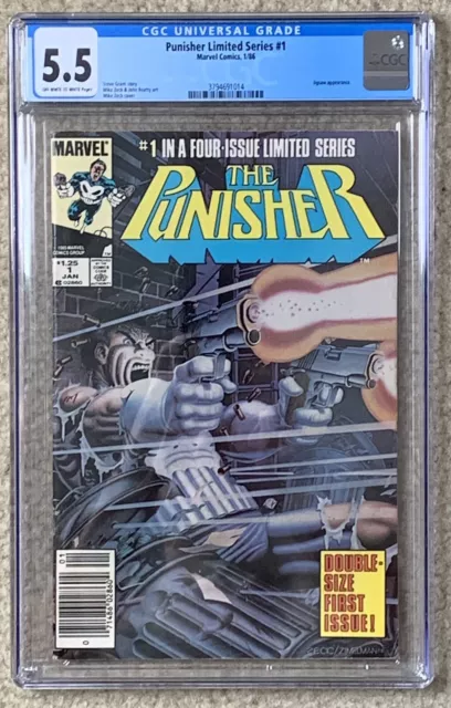 Punisher Limited Series Issue #1 January 1986 CGC 5.5 Marvel