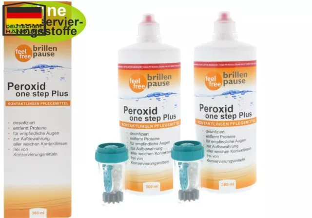 Peroxid one step Plus Kontaktlinsen Pflegemittel (2x 360ml)
