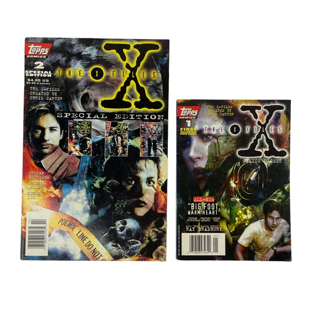 The X-Files Comics Digest #1 #2 Topps