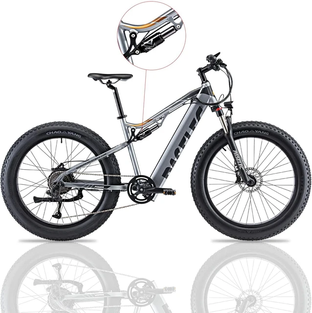 ELECTRIC MOUNTAIN BIKE 26inch Fat Tire EBike 750W/48V Bicycle 9 Speed