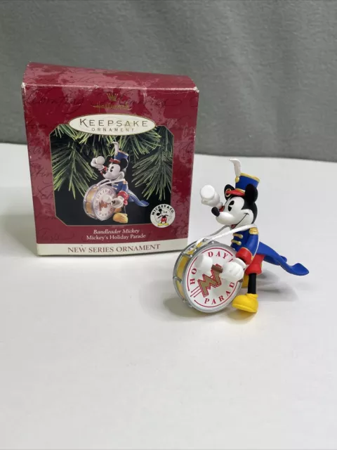 Hallmark Keepsake Ornament Bandleader Mickey 1997 Mickey's Holiday Parade