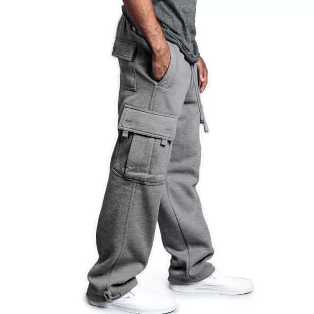 MENS BAGGY TROUSERS Gym Pants Exercise Workout Weight Training Lounge  Bottoms £8.99 - PicClick UK