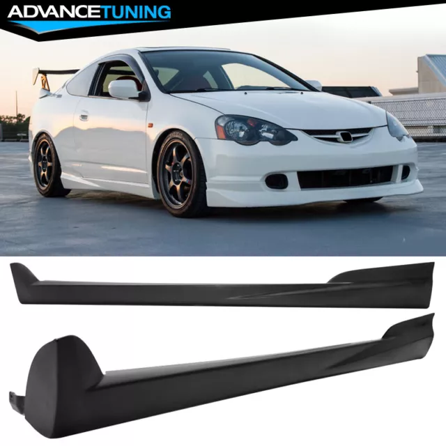 Fits 02-06 Acura RSX Coupe 2DR Mugen Style Side Skirt Extension Rocker Panel PU
