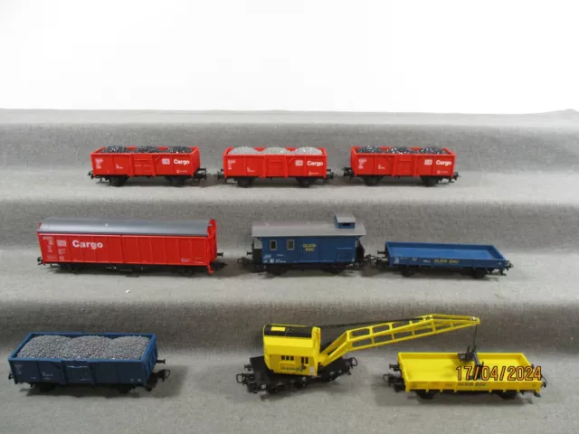 Märklin Fleischmann AC/DC Spur H0 Diverse Güterwagen Set 9-teilig ohne OVP X173