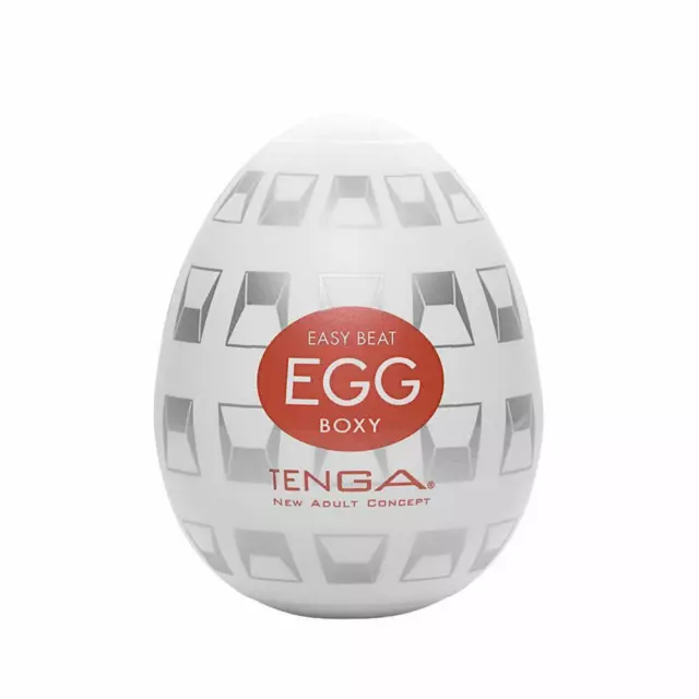 TENGA Egg Boxy, New Standard, Mini Masturbator, Sexspielzeug, mit Gleitmittel