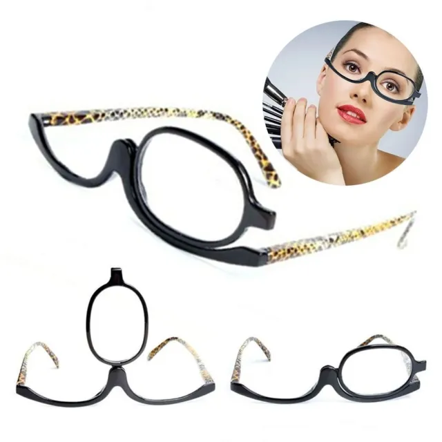 Lenti d'ingrandimento occhiali cosmetici occhiali pieghevoli trucco rotante occhiali da lettura
