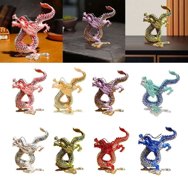 Figurine de Dragon en Bois - Statue de Dragon Chinois - Ornement Feng