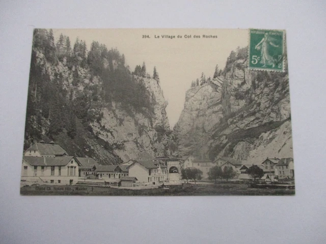 CPA MASSIVE DU doubs LE VILLAGE DU COL DES ROCHES