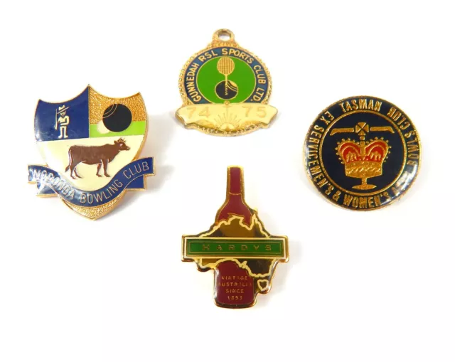 Collectors Vintage Badges Lapel Pin Brooches.