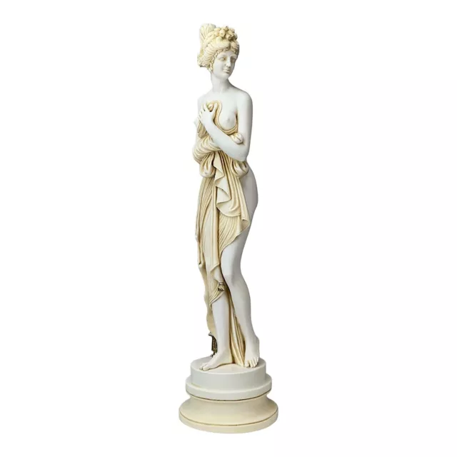 Large Venus Italica Goddess Aphrodite Canova Nude Female Cast Marble Statue Aged 2
