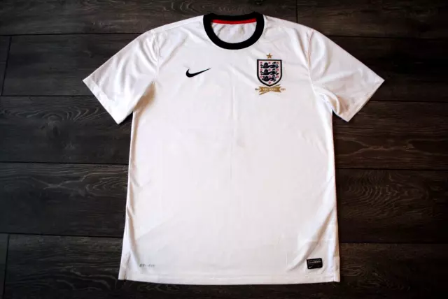 England National Team 2013-2014 Home Football Shirt Jersey 150 Years Nike Large