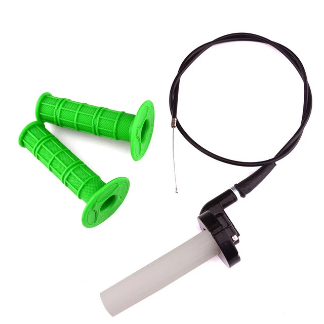 7/8" 22mm Motorcycle Twist Throttle Handle Grip W/Cable 50-250CC ATV Dirt Bike