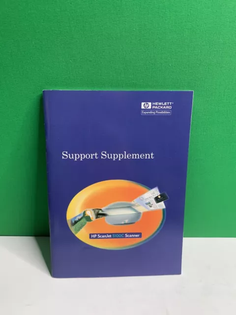 Hewlett Packard HP ScanJet 5100C Scanner Supported Supplement