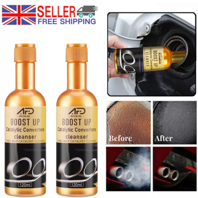 2PCS Car Engine Catalytic Converter Cleaner Petrol Diesel Fuel System Cleaning