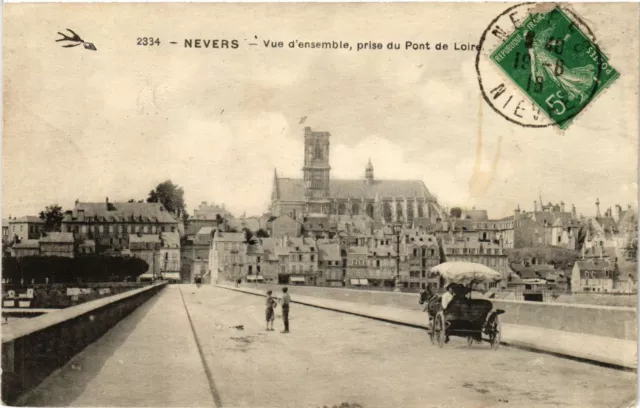 CPA NEVERS - Vue d'ensemble prise du Pont de Loire (420786)
