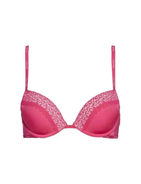 Calvin Klein Women's Push Up Plunge 000QF5145E Bras, Pink (NYMPH'S Thigh),  30B : : Fashion