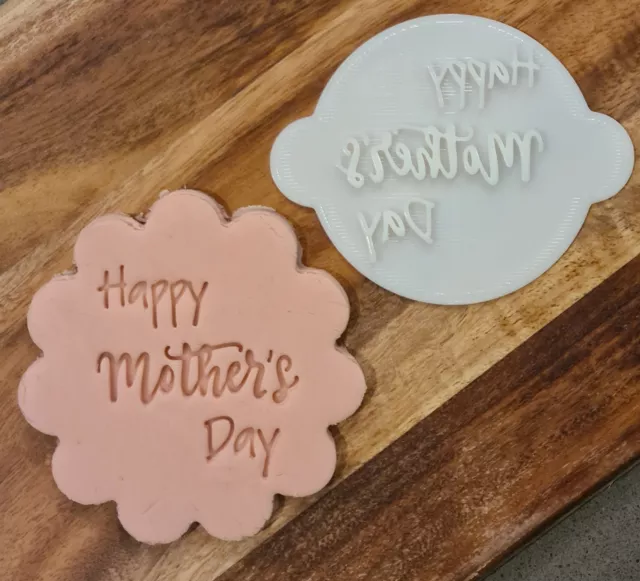 Happy Mothers Day, Cookie, Cupcake Stamp Embosser - Mothers Day, Mum