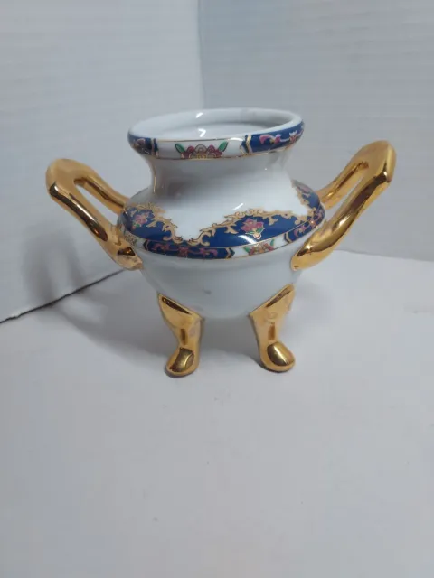 VTG Fine Czechoslovakian Porcelain Footed Urn/Vase/Bowl EUC