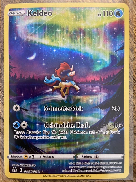 Keldeo / Pokemon Karte / Deutsch / Zenit der Könige / Galar-Galerie / GG07