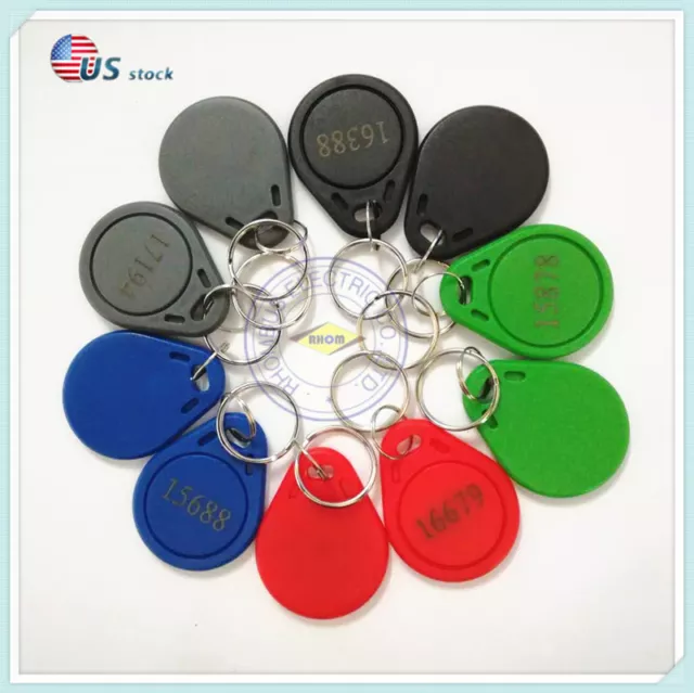 100pcs 125KHz Keycards Prox Card 26-Bit H10301 key fob Program Facility Code