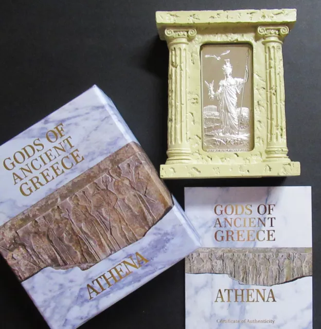 2013 Niue Silver 2 oz .999 coin Gods of Ancient Greece - Athena - with Box & COA