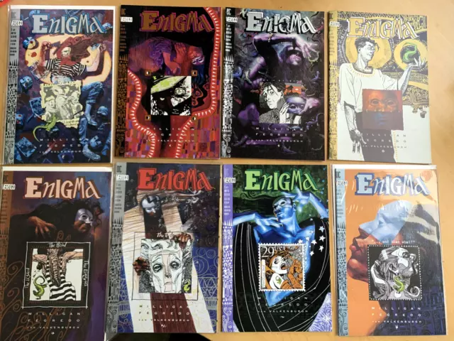 ENIGMA : COMPLETE 8 issue DC VERTIGO COMICS 1993 series by  MILLIGAN & FEGREDO