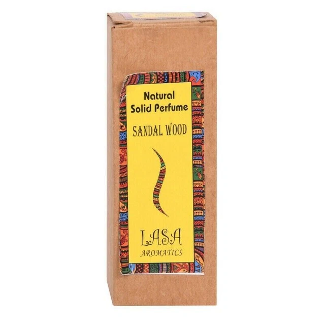 Parfum Solide 100% Naturel Lasa - Senteur Patchouli Pur - 6 Grammes - Pour Hommes Et Femmes - Neuf