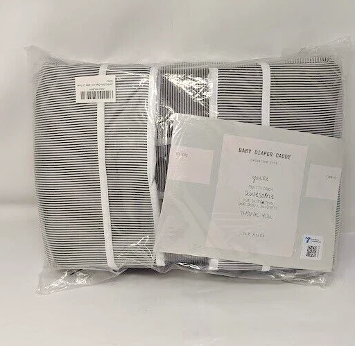 Lily Miles Baby Diaper Caddy Organizer - Nursery Basket Bin (Large,  Gray/Gray)