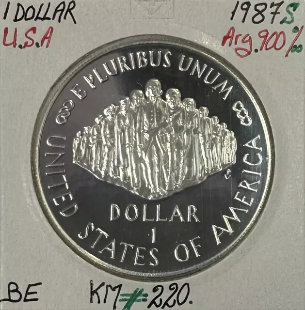 ETATS-UNIS - USA - 1 DOLLAR 1987 S - Pièce de Monnaie en argent // Qualité : BE